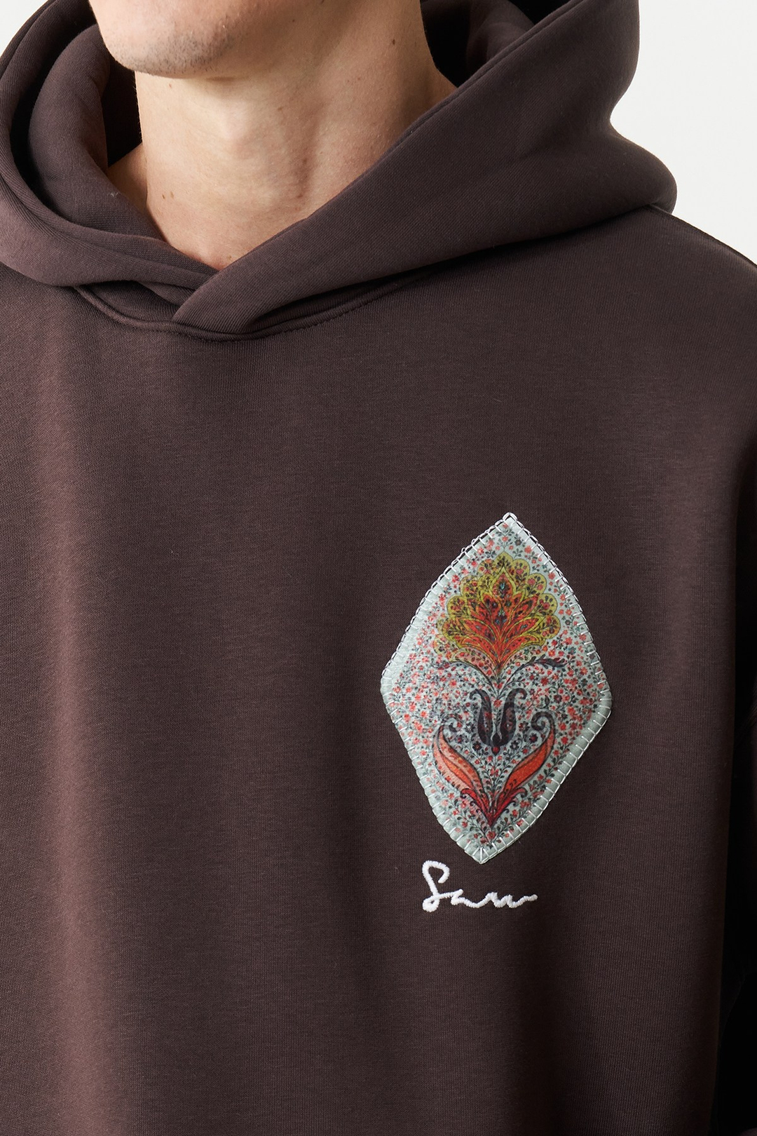 Anatolia Oversize Erkek Sweatshirt Kahverengi