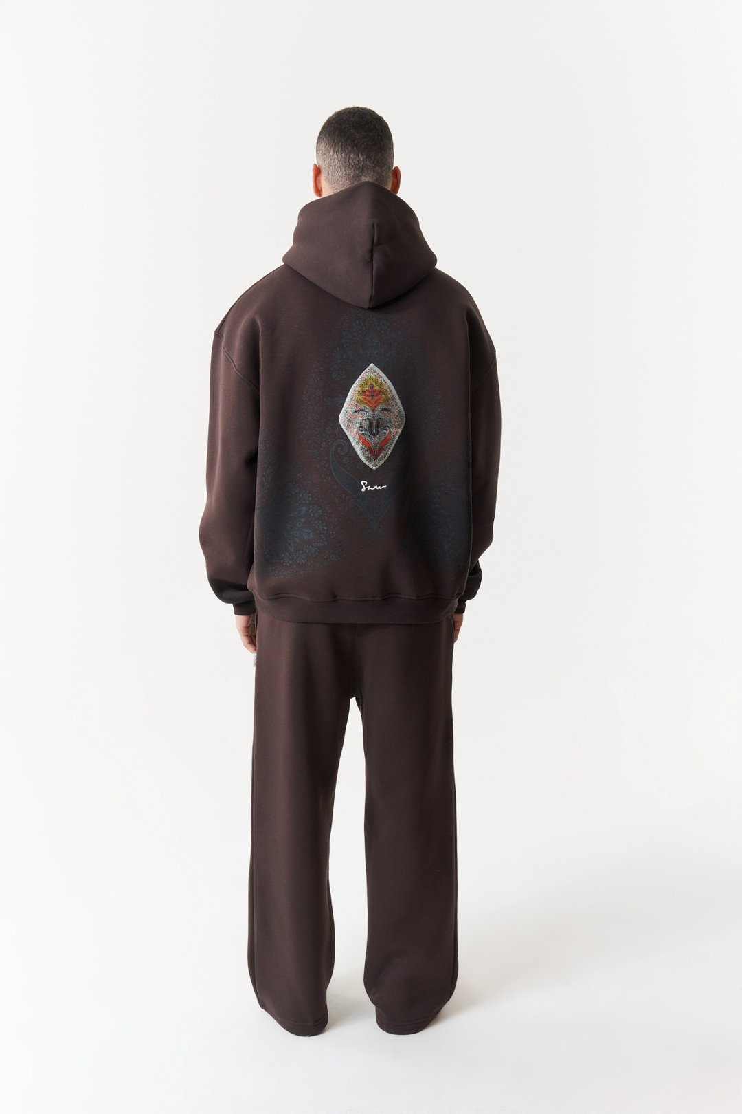 Anatolia Oversize Erkek Sweatshirt Kahverengi