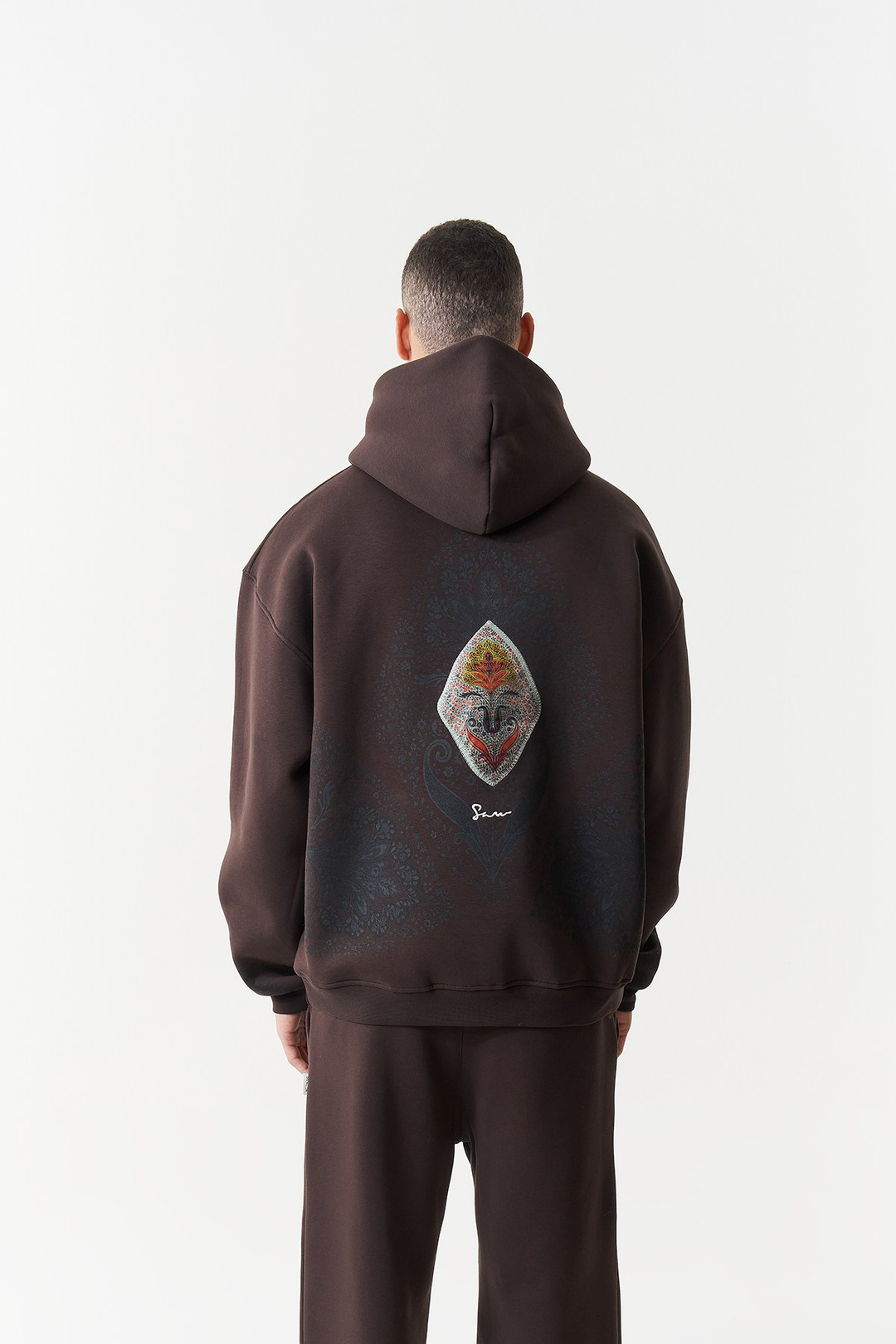 Anatolia Oversize Erkek Sweatshirt Kahverengi