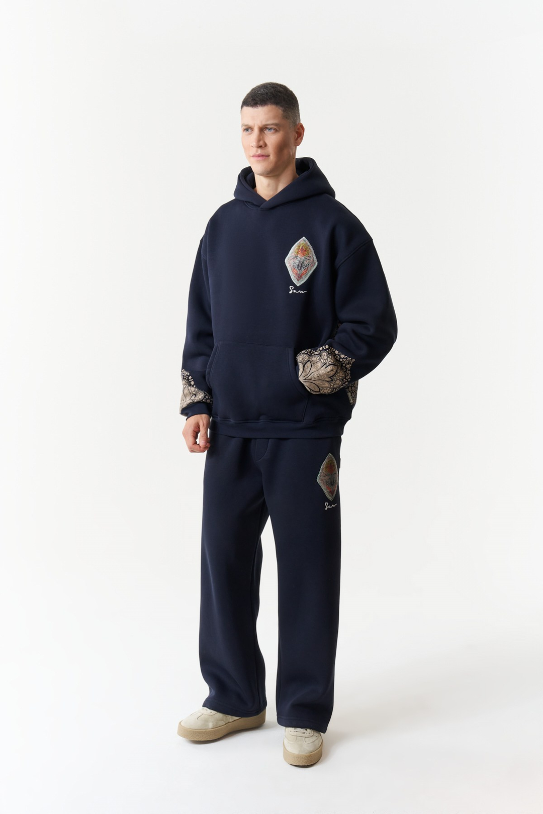 Anatolia Oversize Erkek Sweatshirt Lacivert