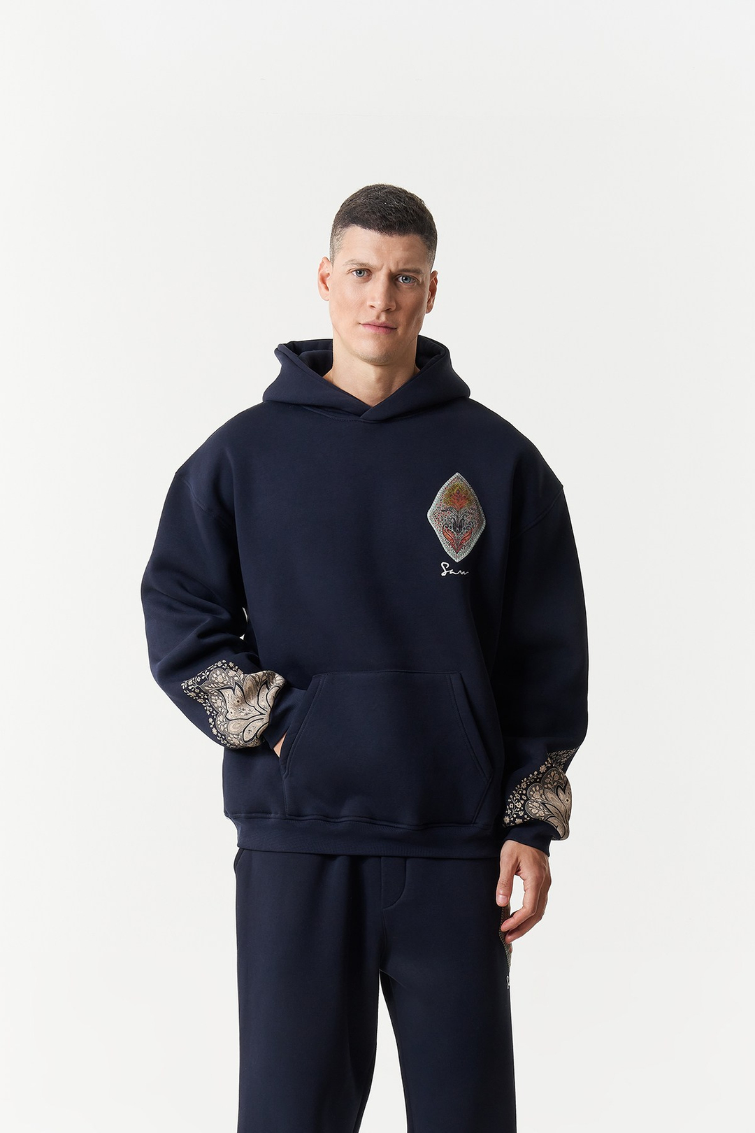 Anatolia Oversize Erkek Sweatshirt Lacivert