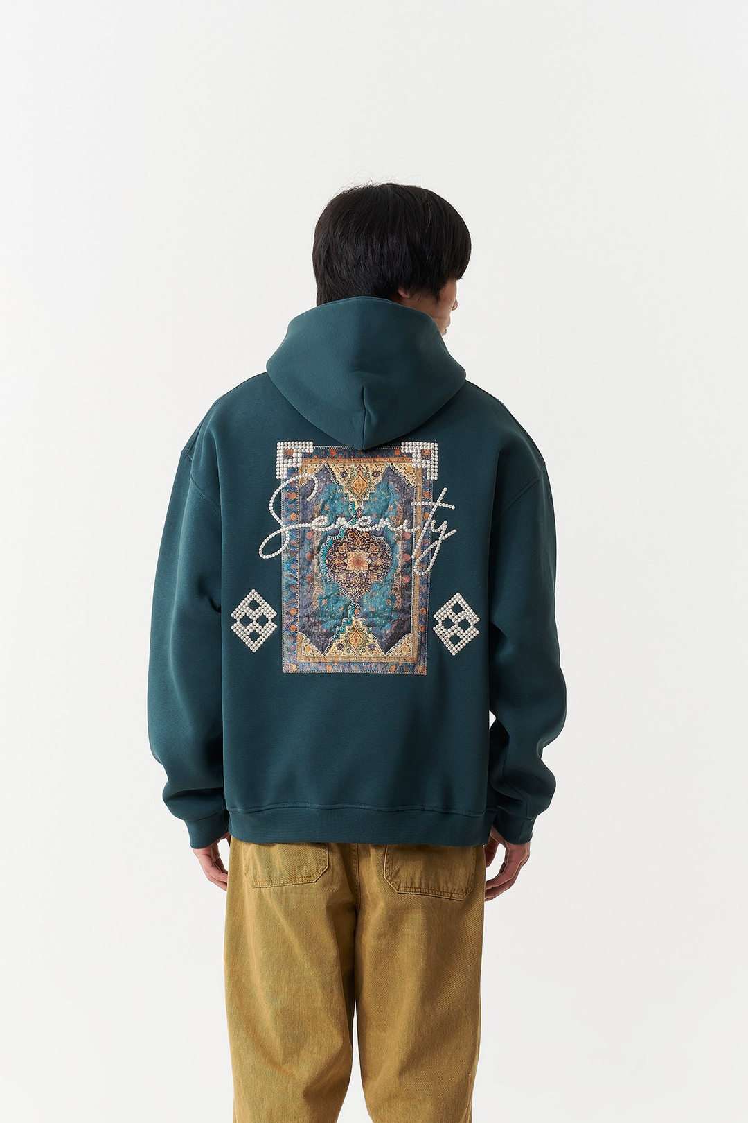 Anatolian Reverie Oversize Erkek Sweatshirt Yeşil
