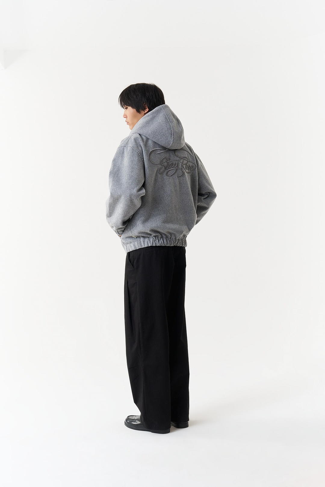 Arctic Structure Oversize Erkek Ceket Gri