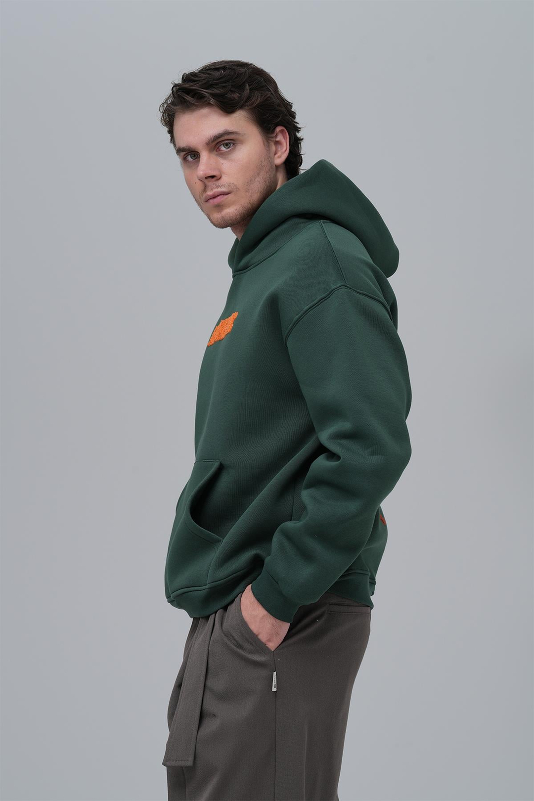 Authentic Oversize Sweatshirt Erkek Yeşil
