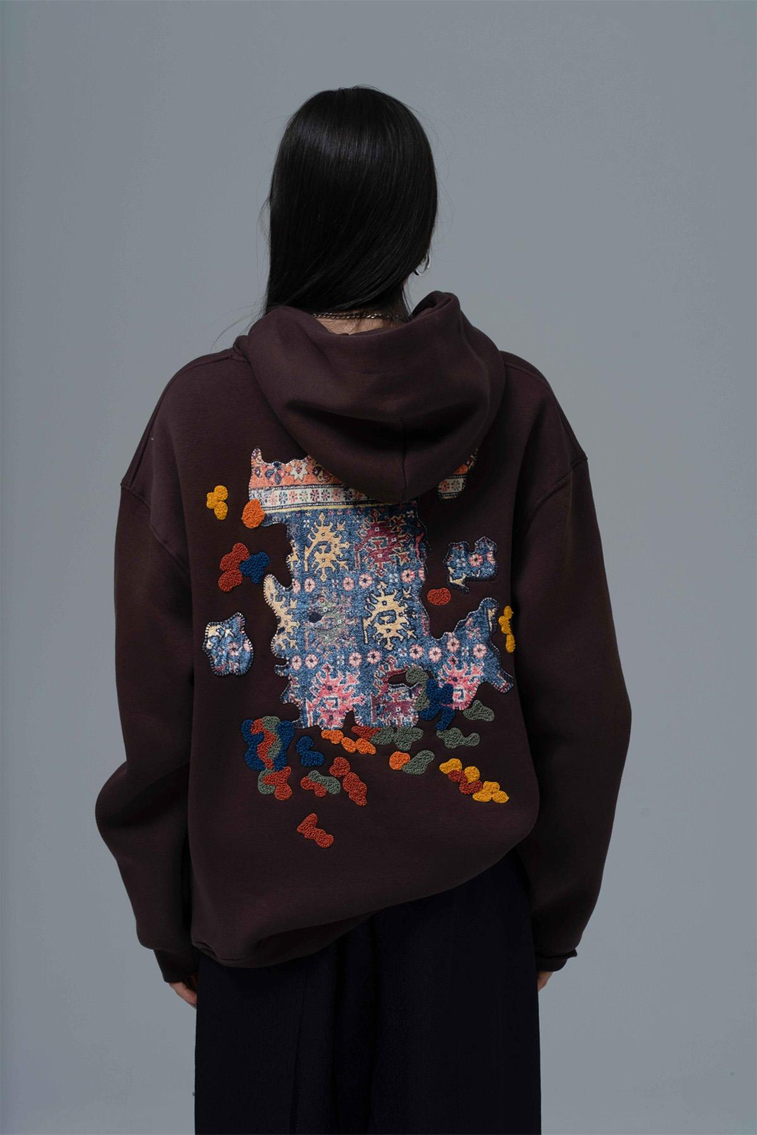Authentic Oversize Sweatshirt Kadın Kahverengi