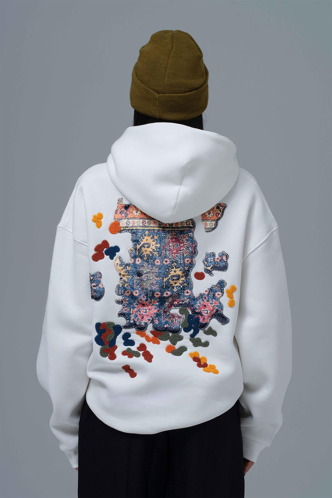 Authentic Oversize Sweatshirt Kadın Taş