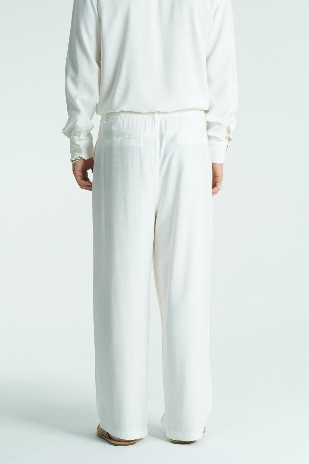 Base Relaxed Fit Erkek Pantolon Ekru