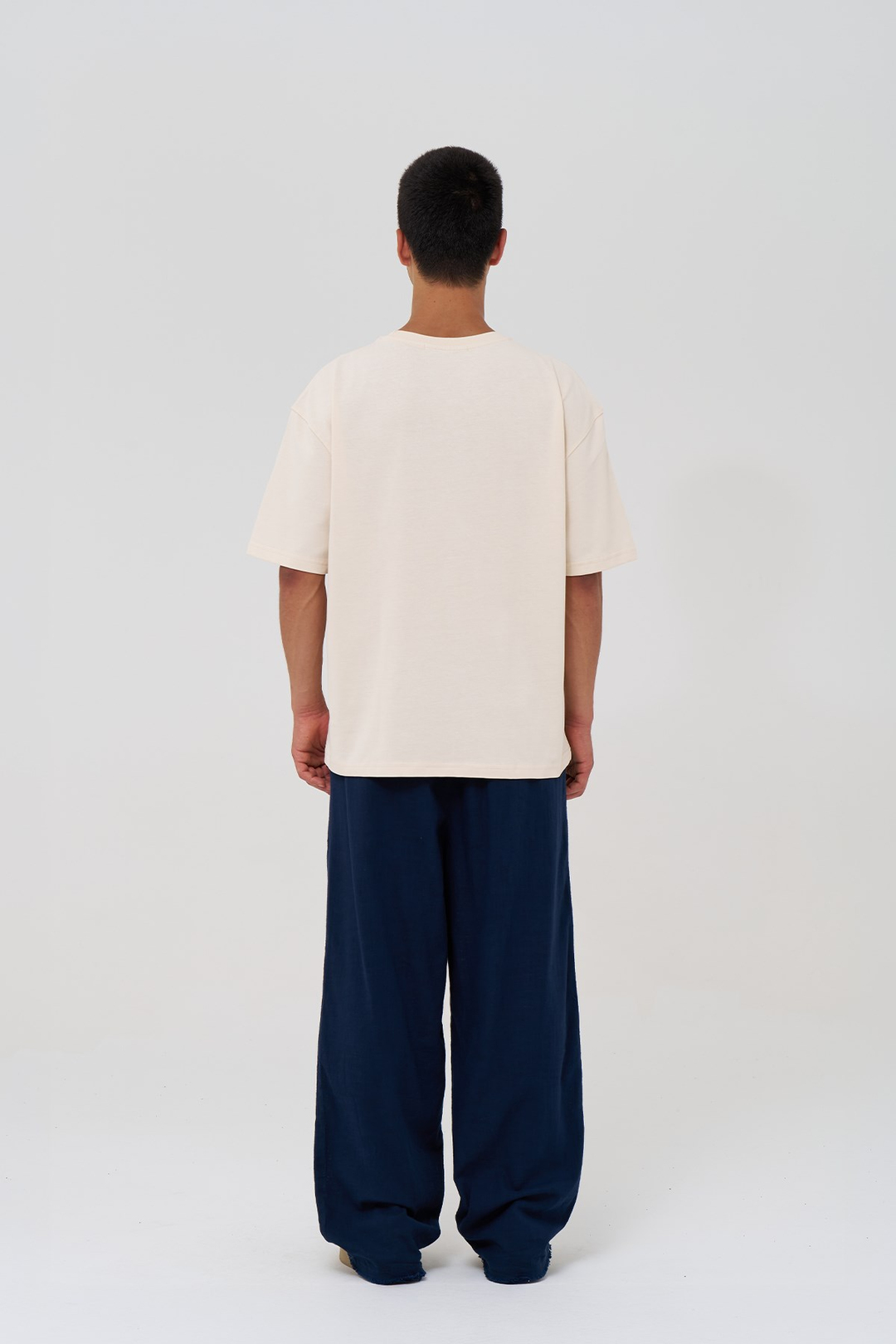 Basic Oversize Tişört Erkek /04 Stone
