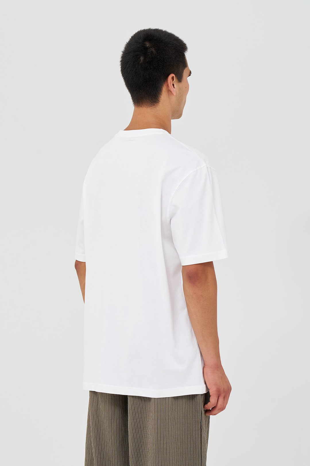 Basic Regular Fit Tişört Erkek /02 Ekru