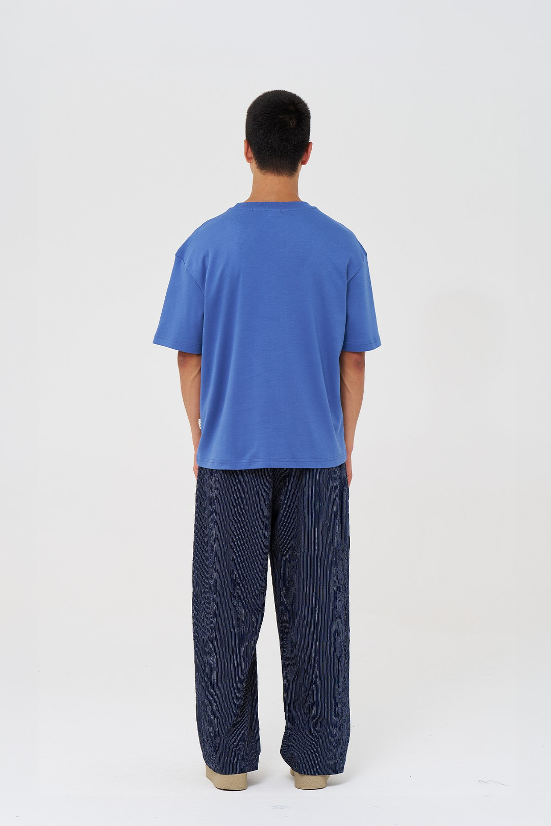Basic Relaxed Fit Tişört Erkek /03 İndigo