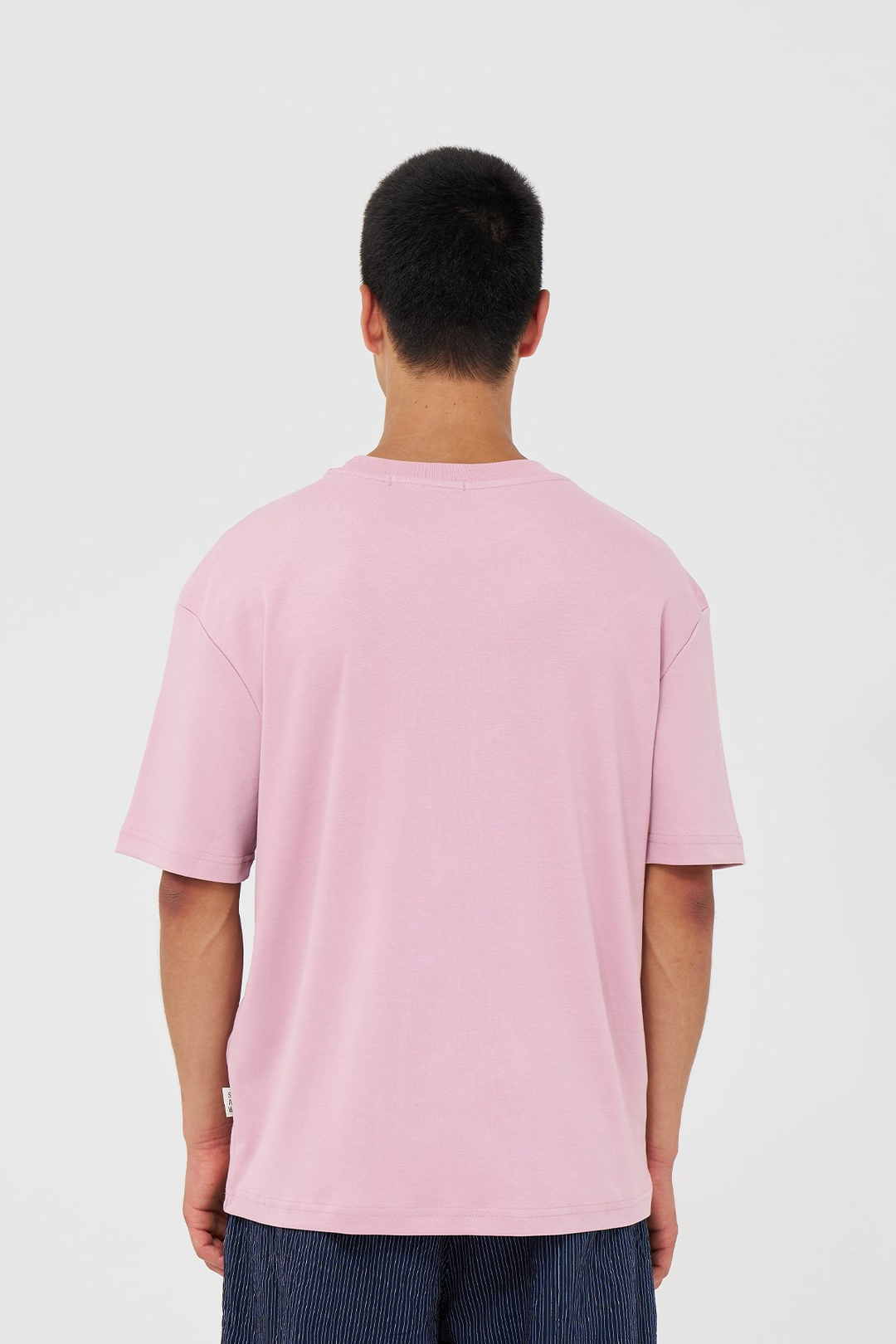 Basic Relaxed Fit Tişört Erkek /03 Pembe