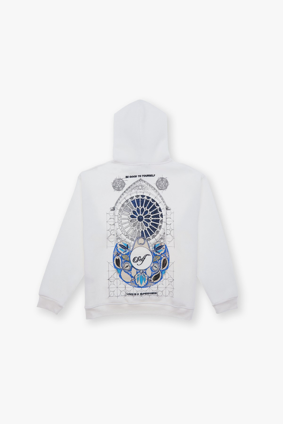 Be Good To Yourself Oversize Sweatshirt Kadın Ekru