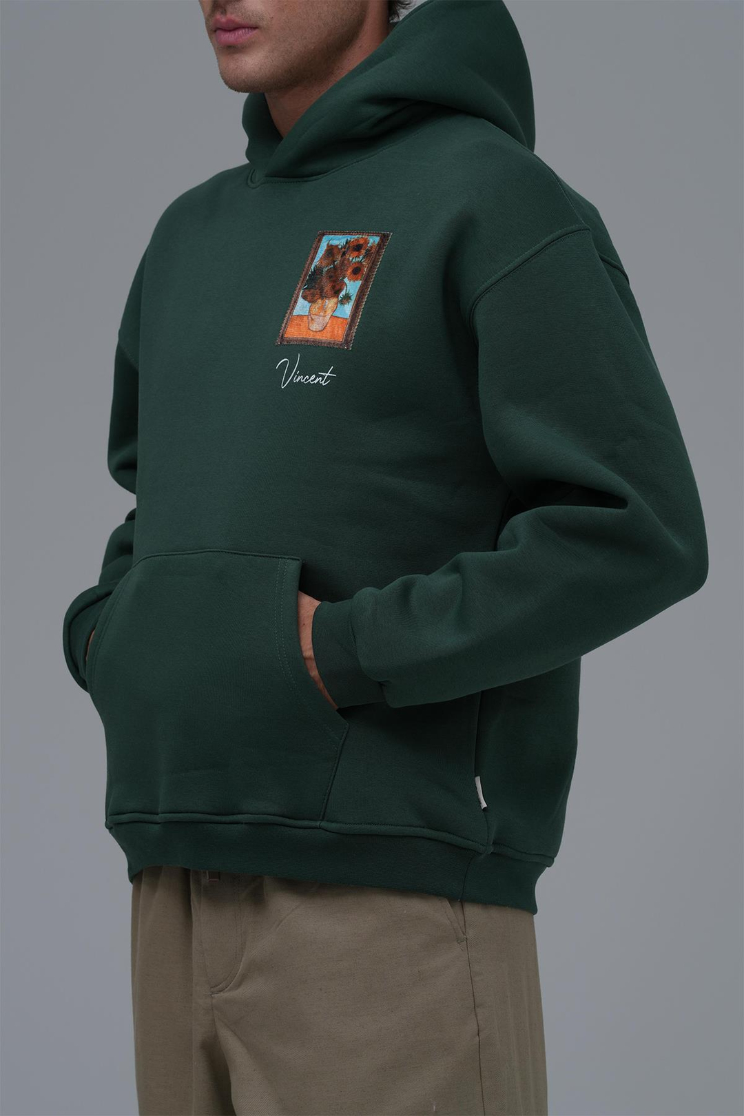 Beyond the Frames Oversize Sweatshirt Erkek Yeşil