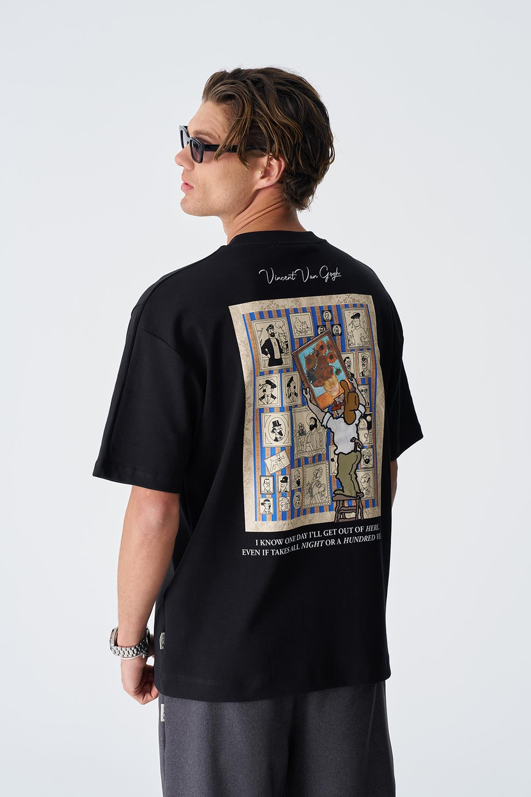Beyond the Frames Regular Fit Tişört Erkek Siyah