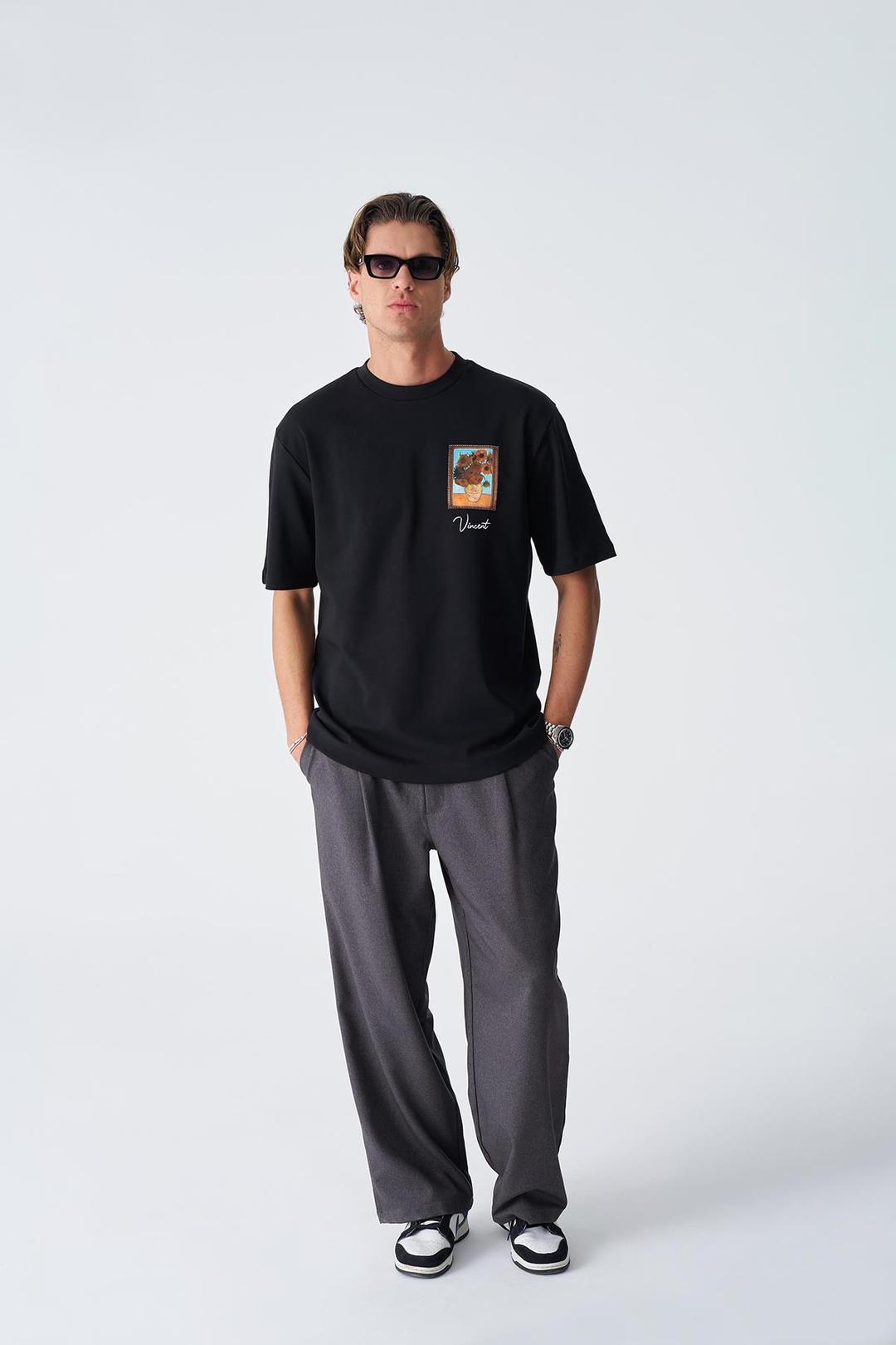 Beyond the Frames Regular Fit Tişört Erkek Siyah