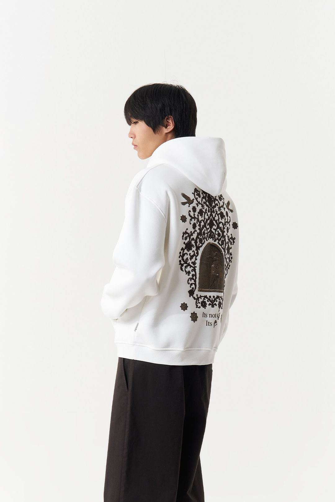 Beyond the Self Oversize Erkek Sweatshirt Ekru