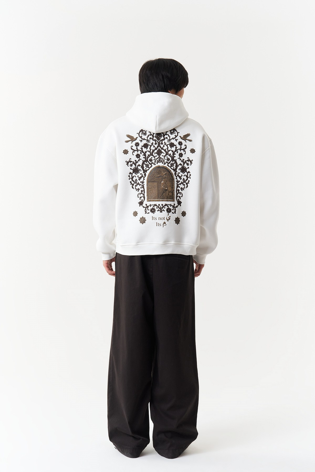 Beyond the Self Oversize Erkek Sweatshirt Ekru