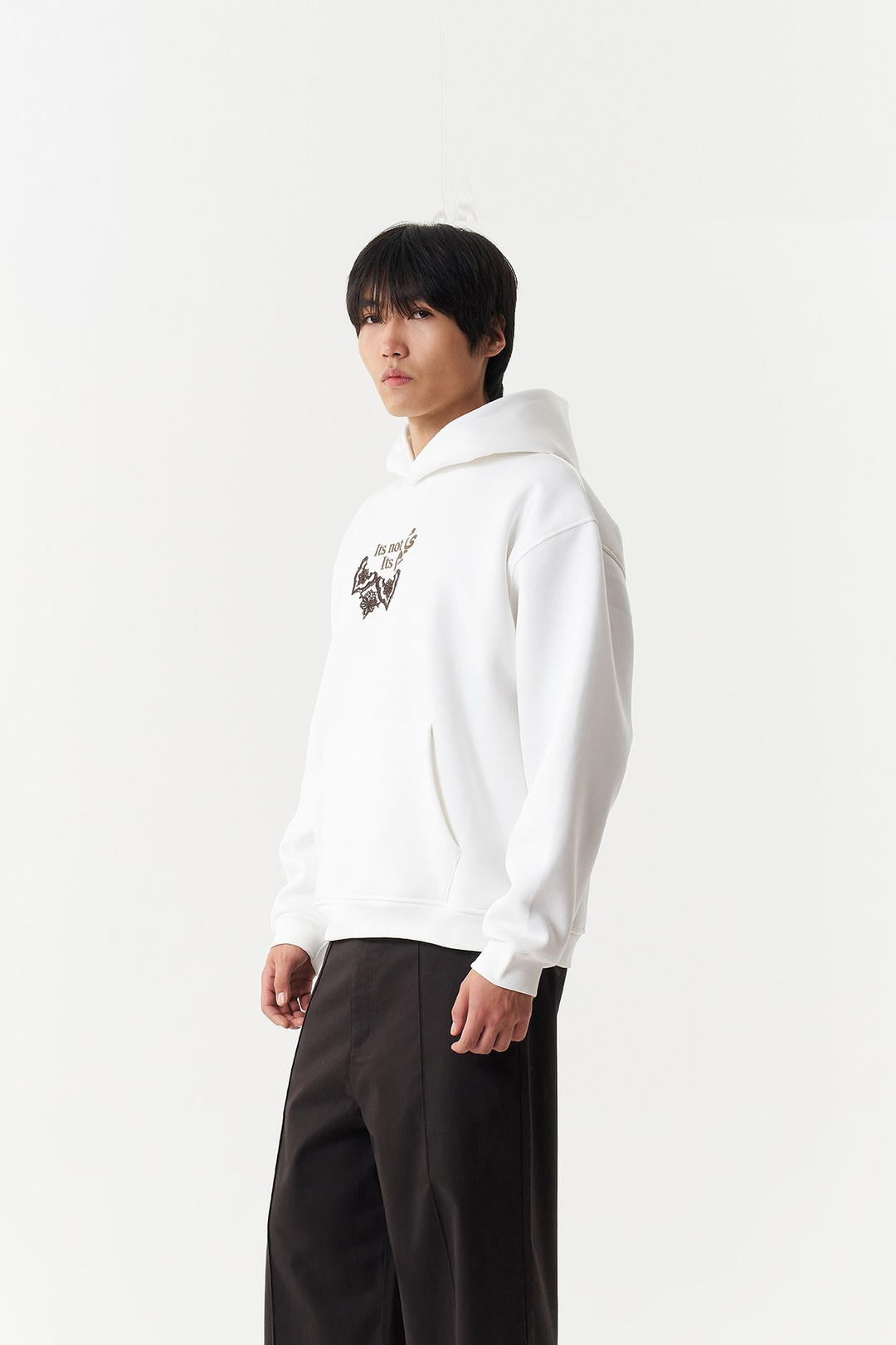 Beyond the Self Oversize Erkek Sweatshirt Ekru