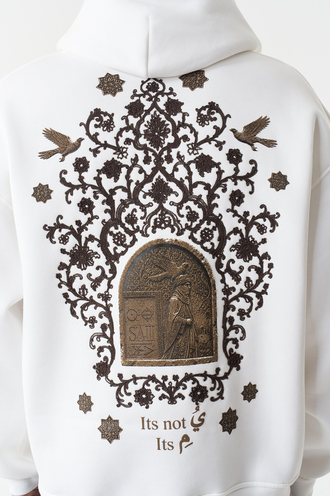 Beyond the Self Oversize Erkek Sweatshirt Ekru