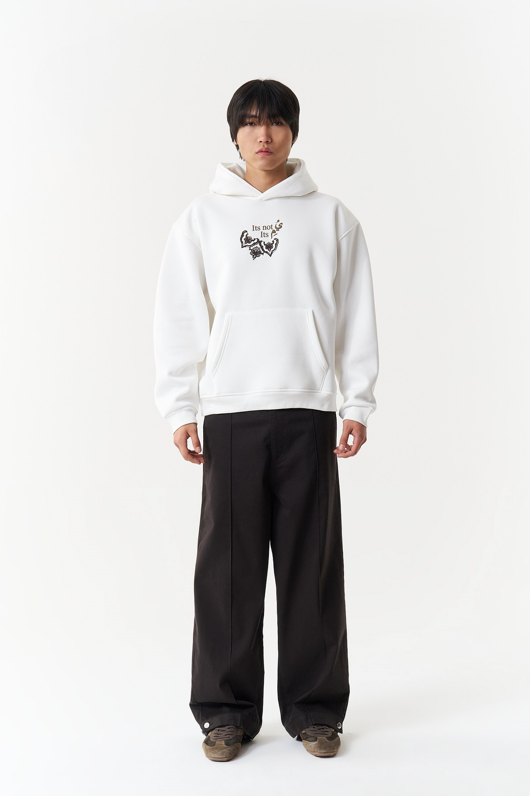 Beyond the Self Oversize Erkek Sweatshirt Ekru