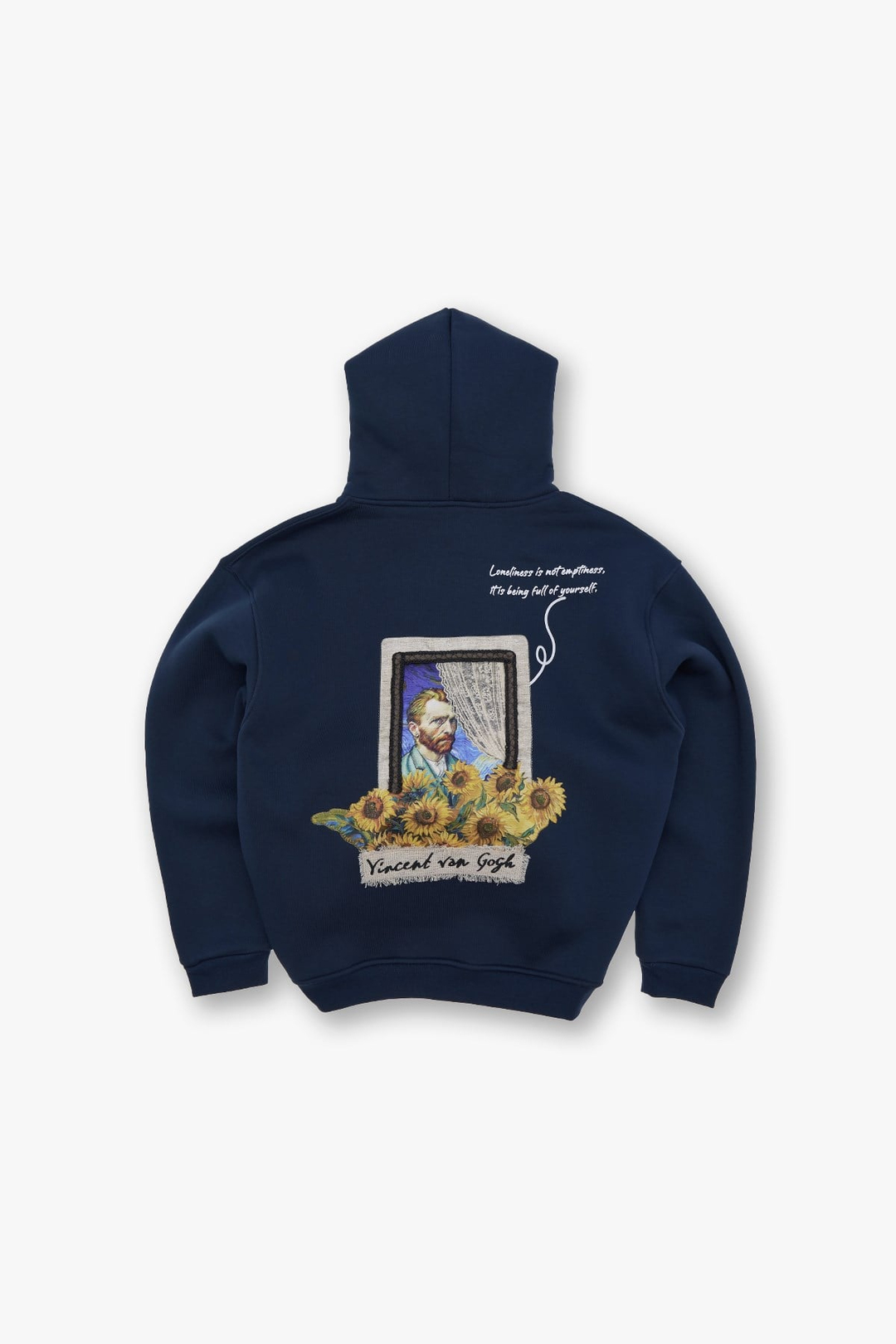 Blooming Canvas Oversize Sweatshirt Erkek İndigo
