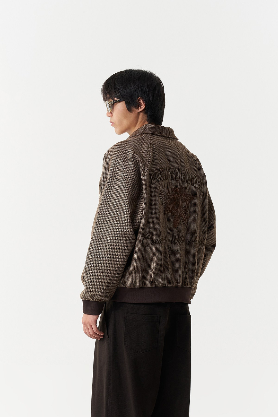 Born to Roam Oversize Erkek Ceket Kahverengi