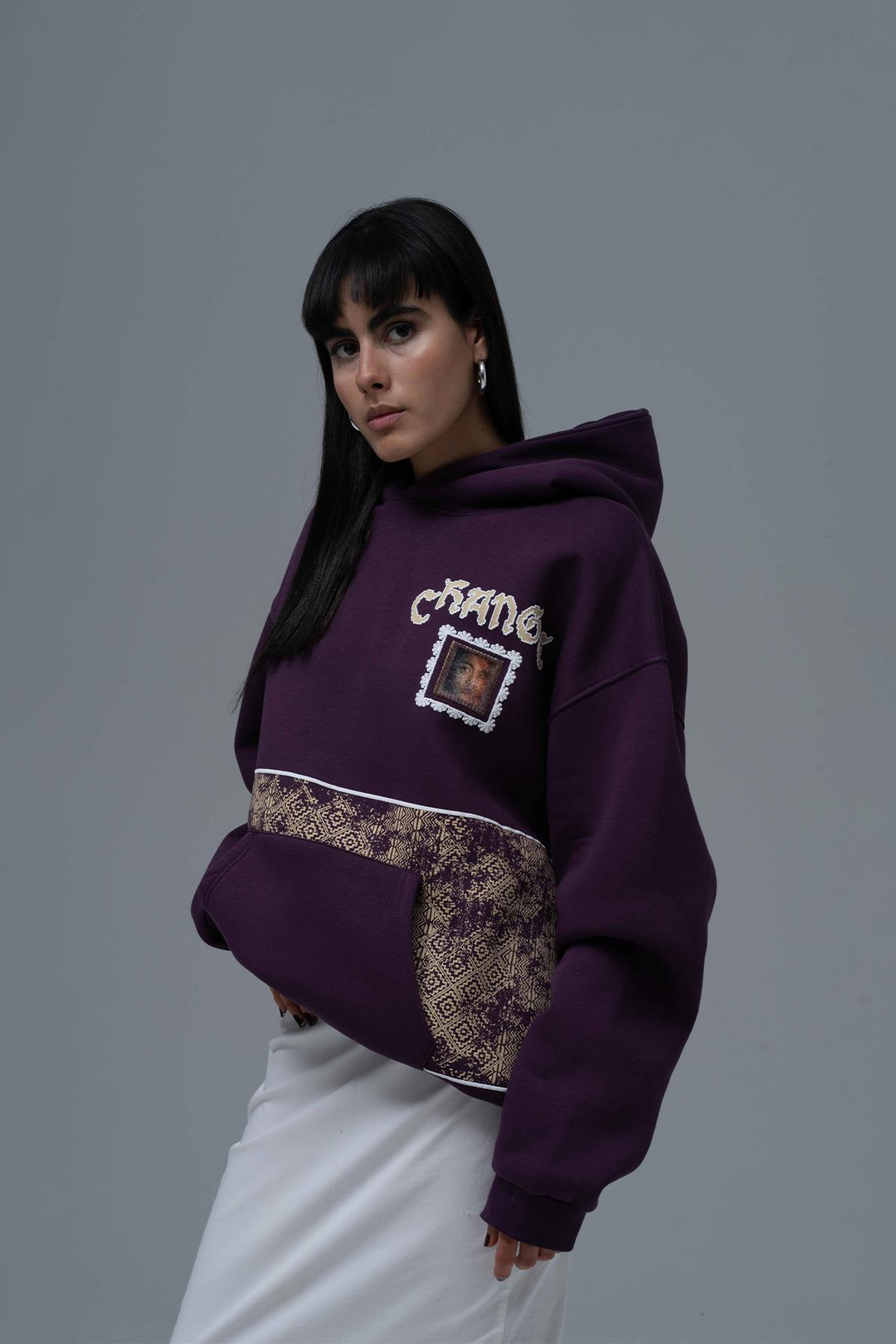 Change Oversize Sweatshirt Kadın Mor