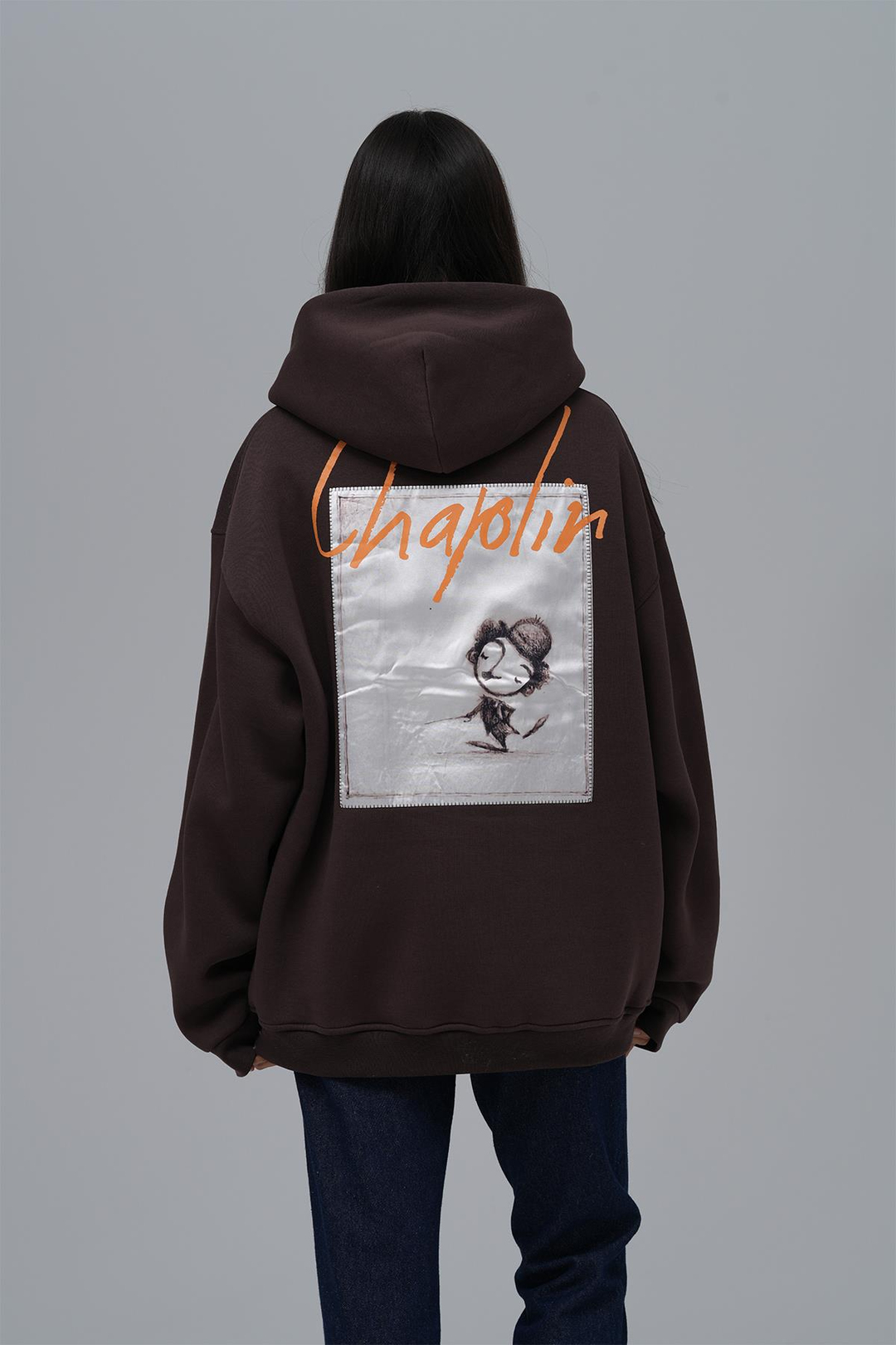 Chaplin Oversize Sweatshirt Kadın Kahverengi