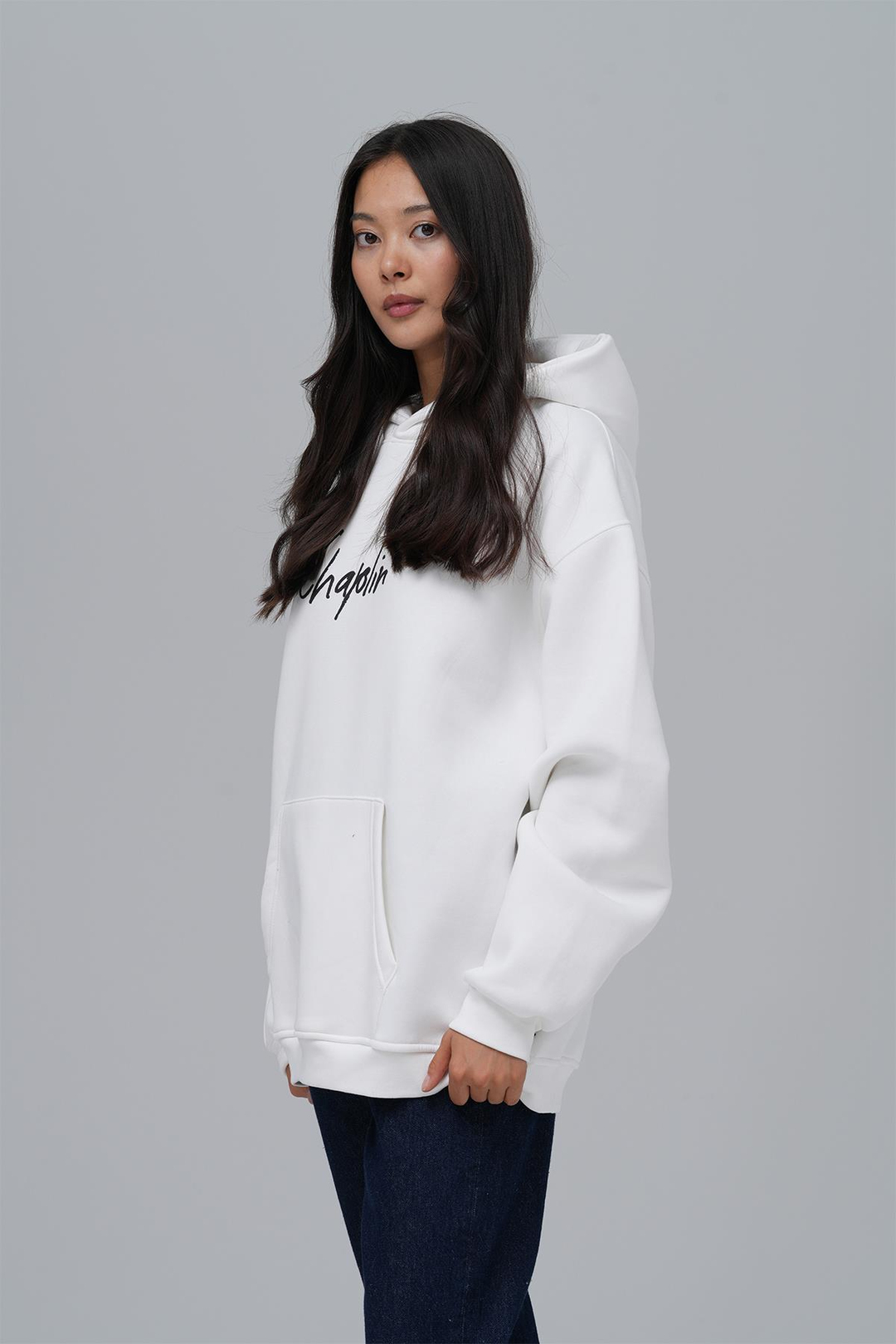 Chaplin Oversize Sweatshirt Kadın Taş
