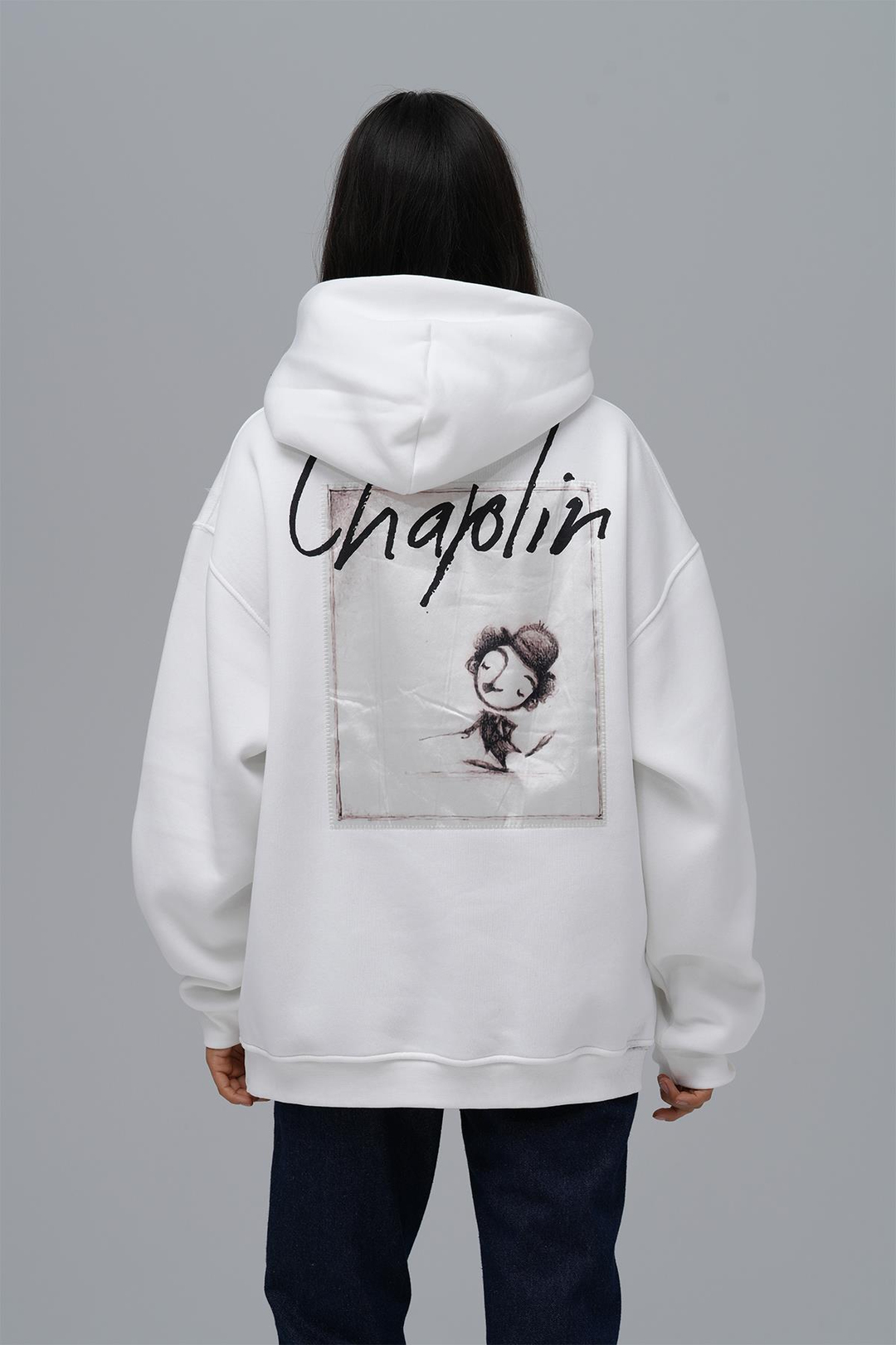 Chaplin Oversize Sweatshirt Kadın Taş