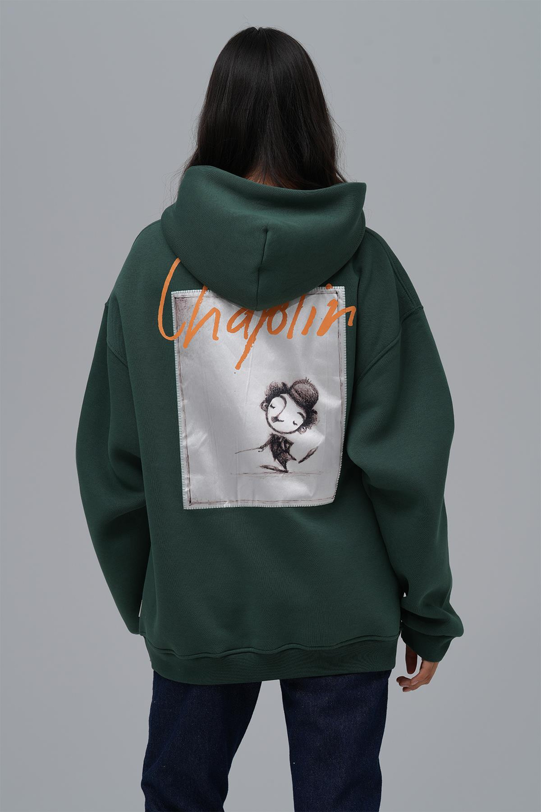 Chaplin Oversize Sweatshirt Kadın Yeşil