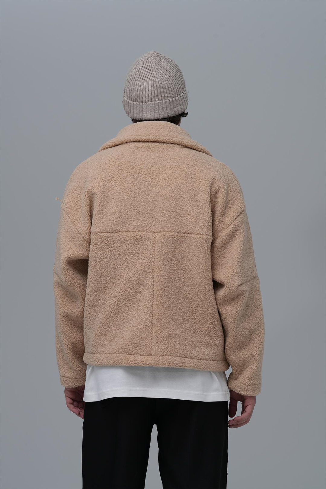 Classic Haven Oversize Welsoft Ceket Erkek Açık Bej