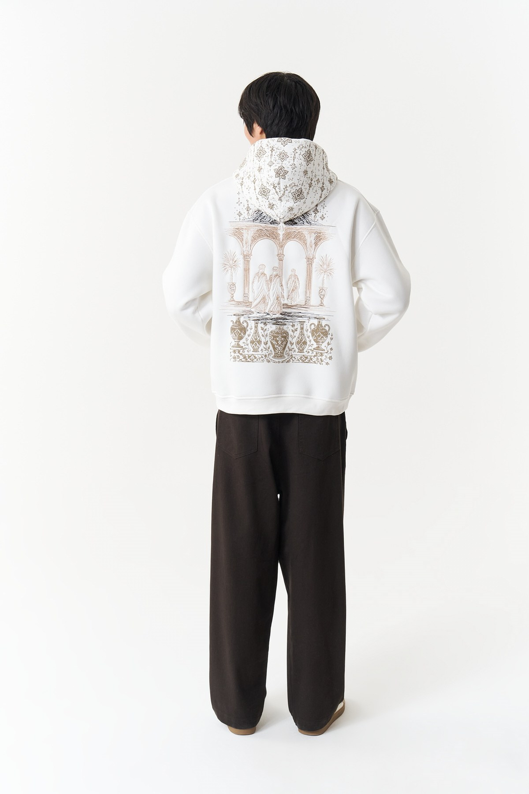 Courtyard Tales Oversize Erkek Sweatshirt Ekru