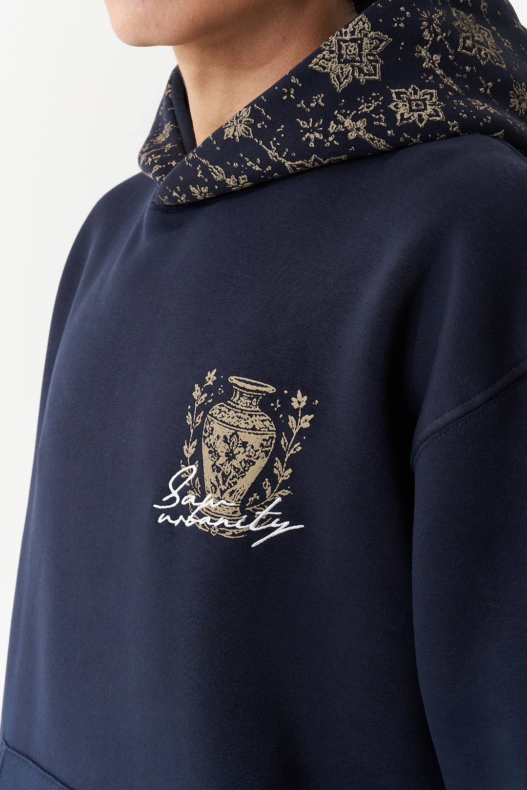 Courtyard Tales Oversize Erkek Sweatshirt Lacivert