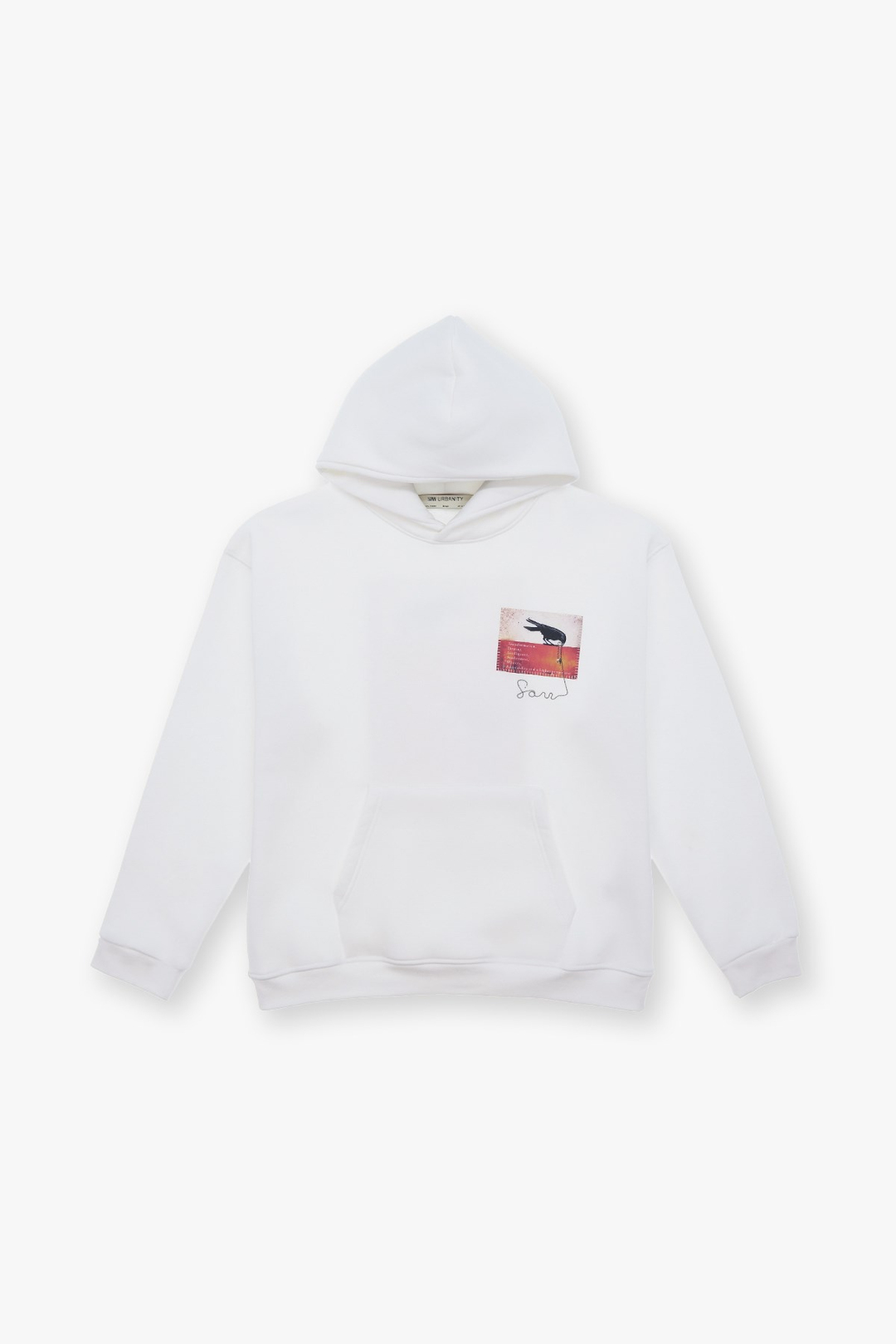 Crow of Transformation Oversize Sweatshirt Erkek Ekru