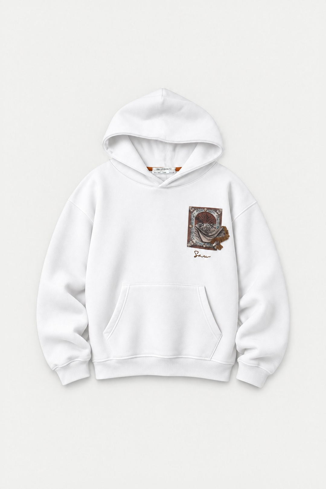 Desert Veil Oversize Erkek Sweatshirt Ekru