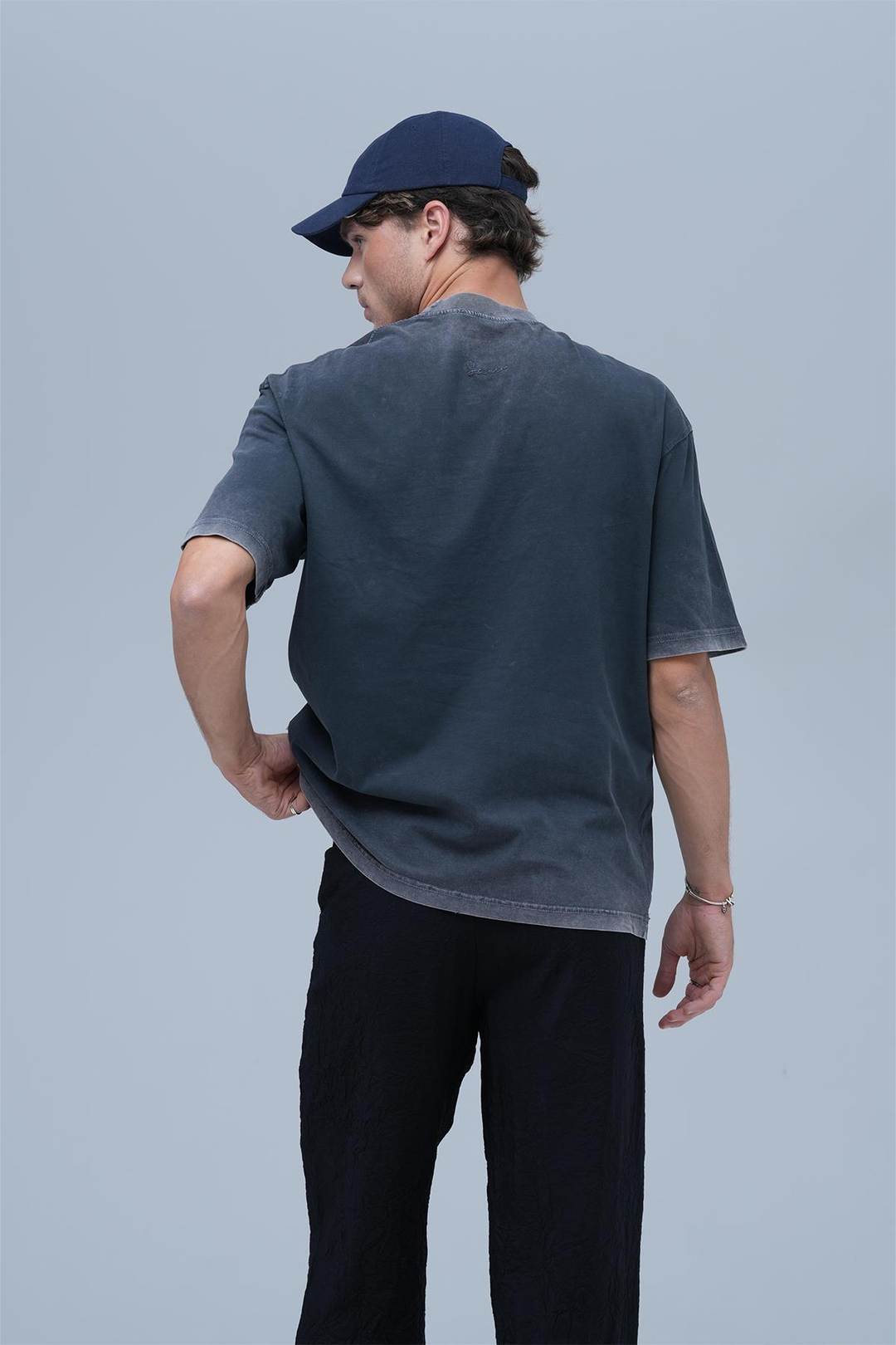 Dreamwashed Oversize Tişört Erkek Gri