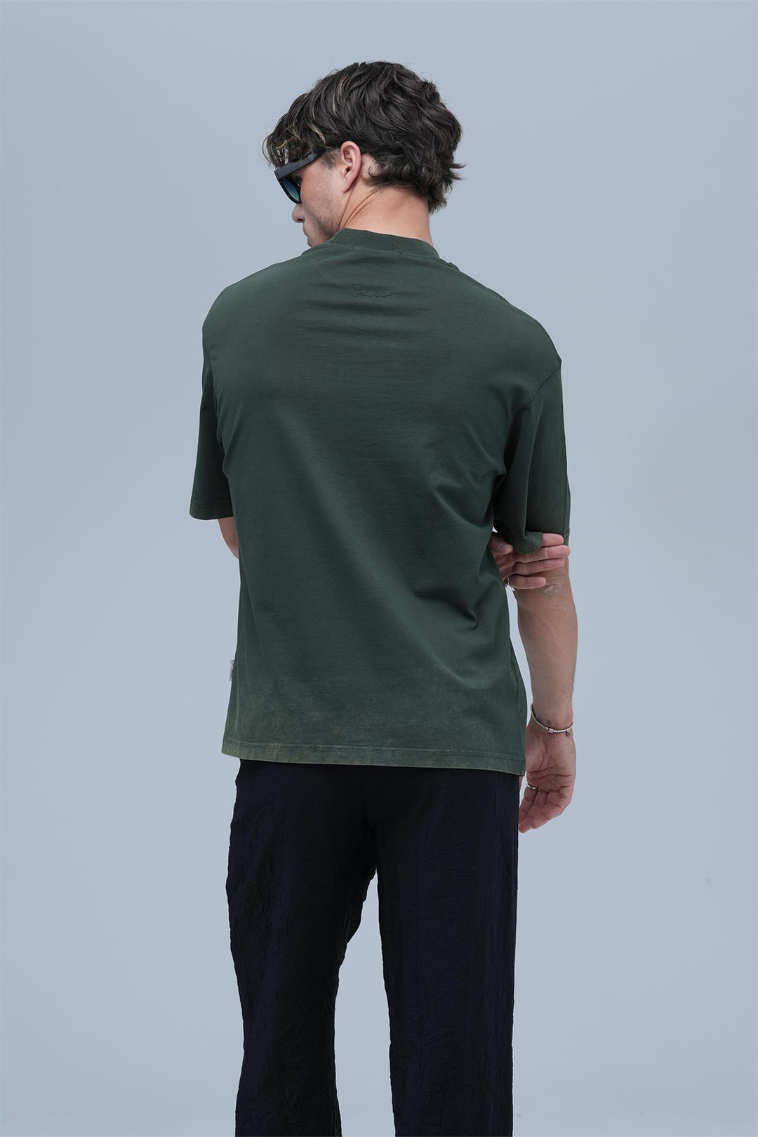 Dreamwashed Oversize Tişört Erkek Yeşil