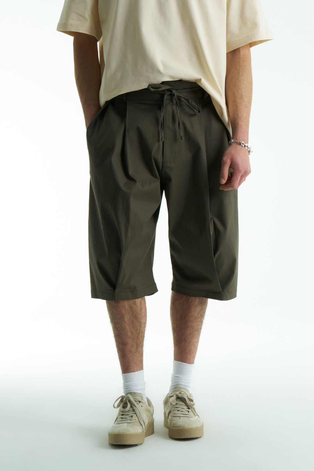 Easen Relaxed Fit Erkek Şort Haki