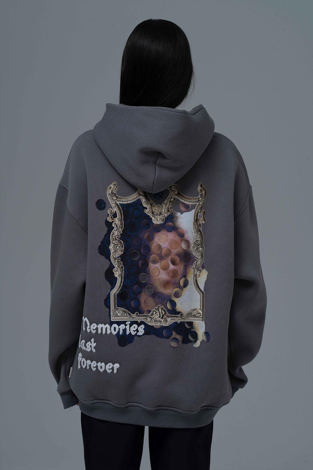 Eternal Frame Oversize Sweatshirt Kadın Füme