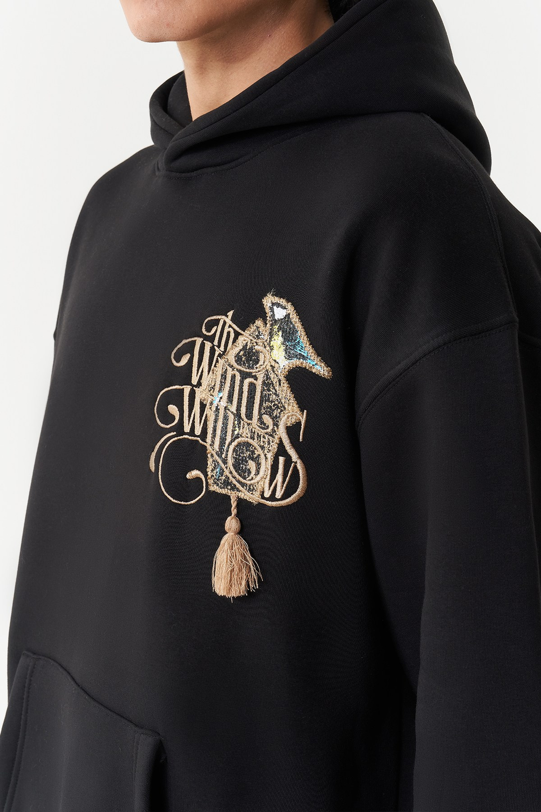 Framed Wilderness Oversize Erkek Sweatshirt Siyah