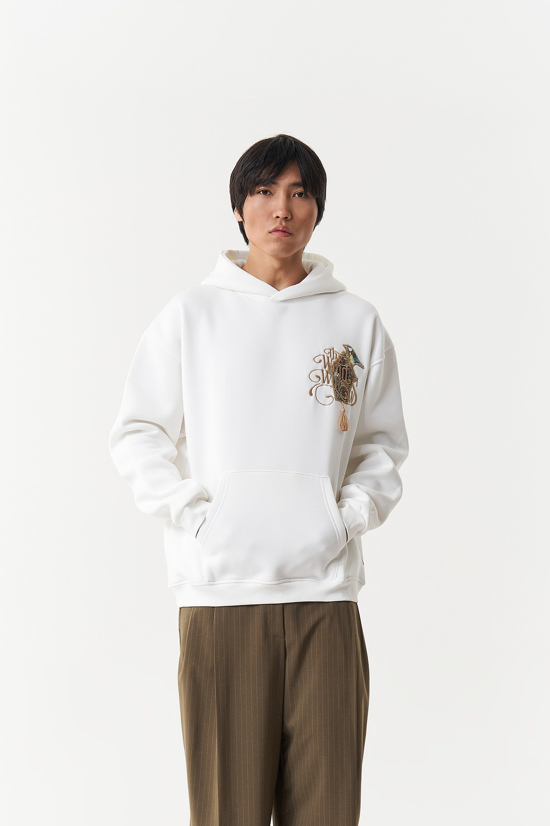 Framed Wilderness Oversize Erkek Sweatshirt Ekru