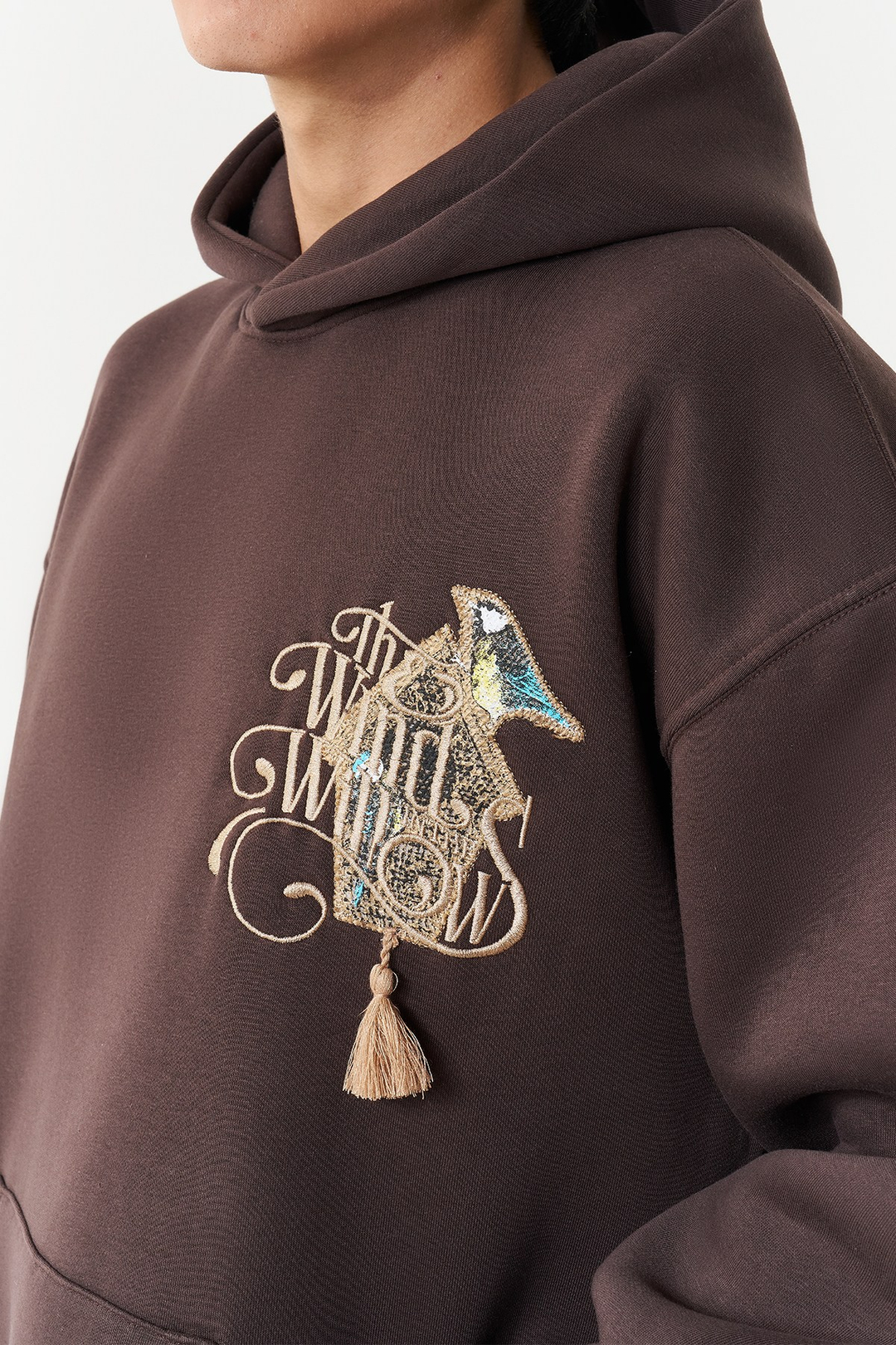 Framed Wilderness Oversize Erkek Sweatshirt Kahverengi