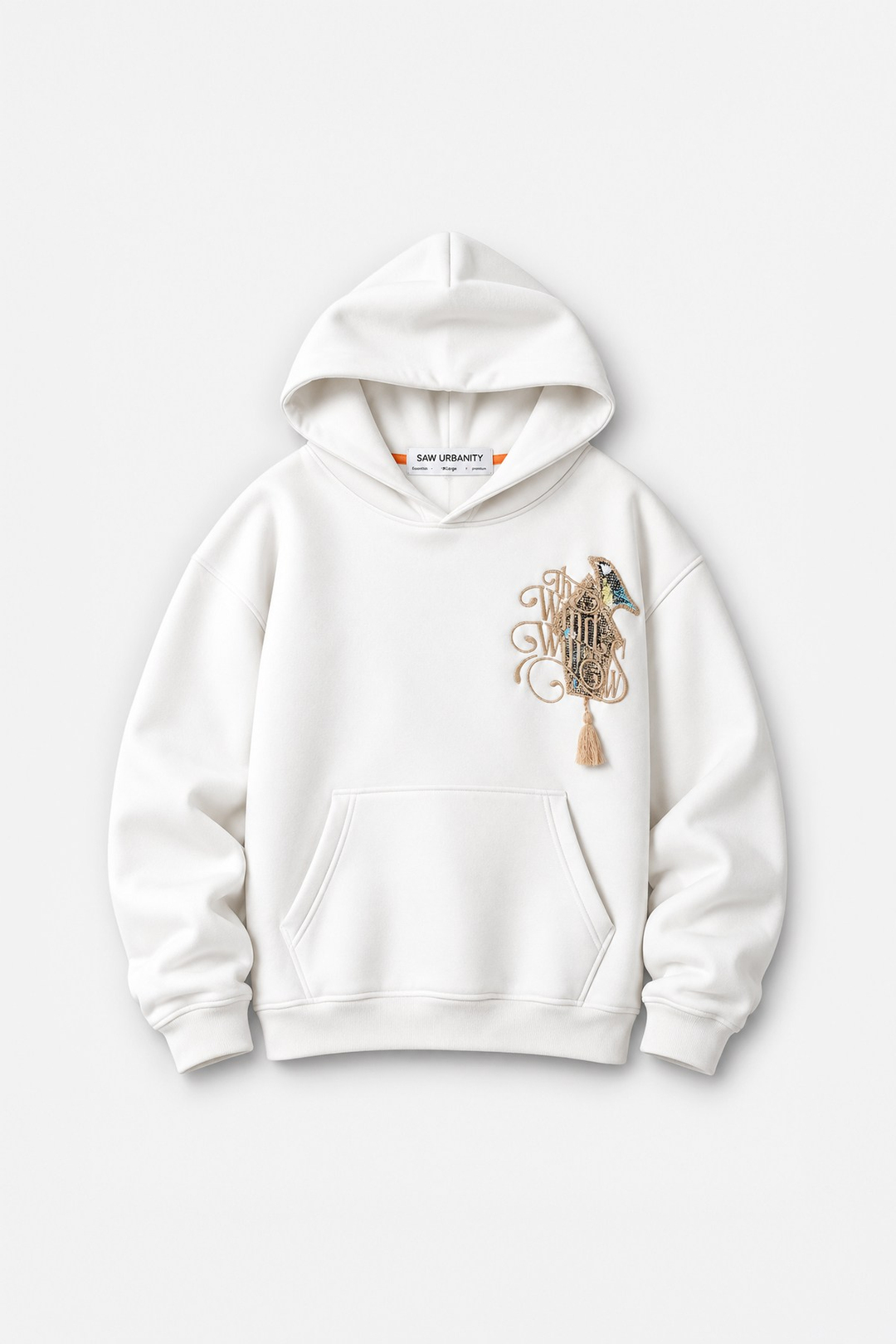 Framed Wilderness Oversize Erkek Sweatshirt Ekru