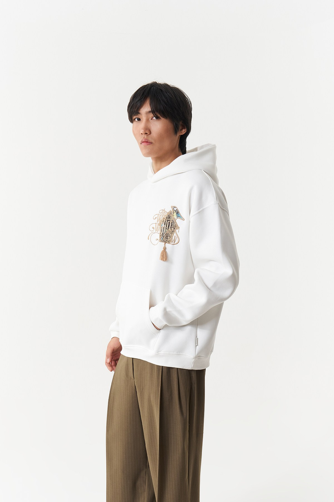 Framed Wilderness Oversize Erkek Sweatshirt Ekru