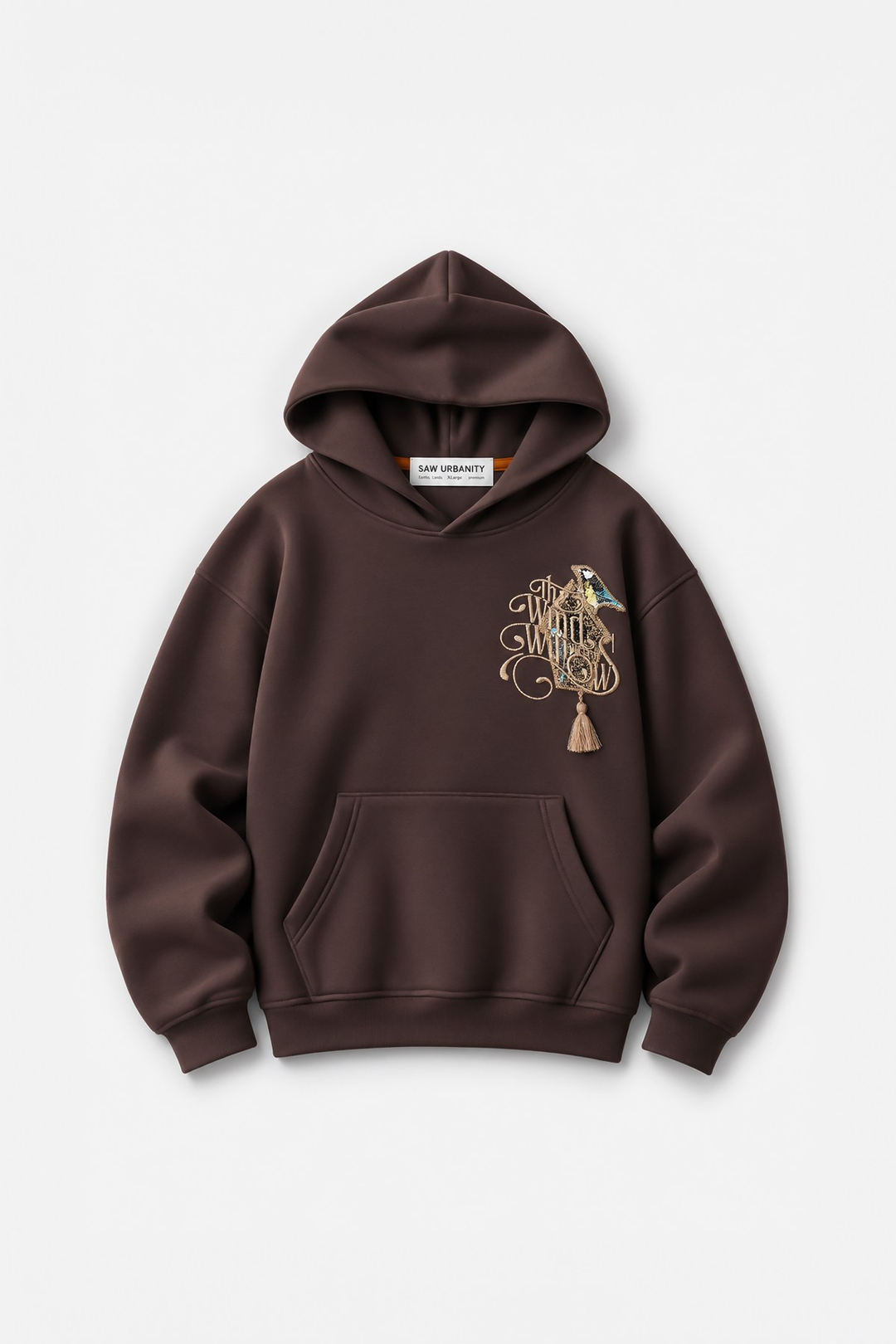 Framed Wilderness Oversize Erkek Sweatshirt Kahverengi