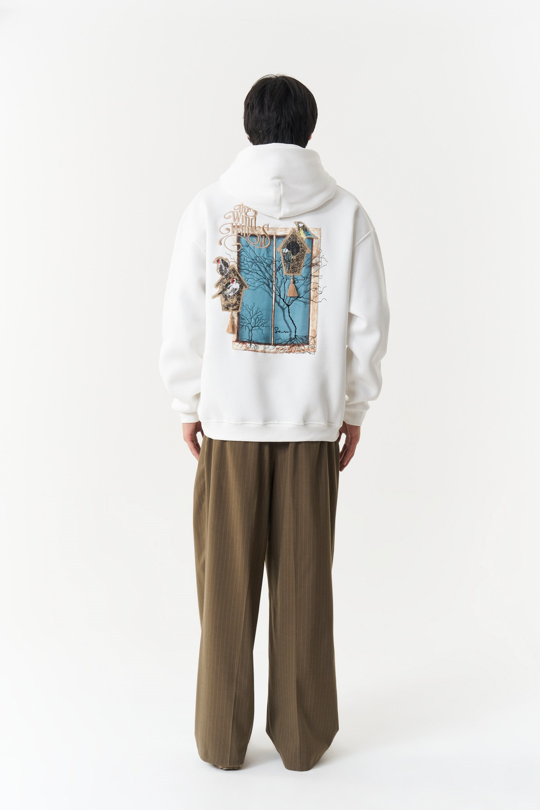 Framed Wilderness Oversize Erkek Sweatshirt Ekru