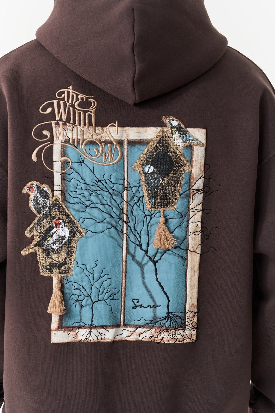 Framed Wilderness Oversize Erkek Sweatshirt Kahverengi