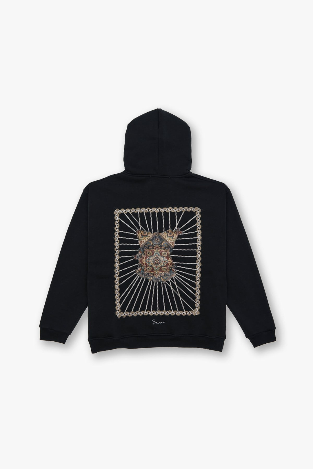 Heritage Threads Oversize Sweatshirt Erkek Siyah