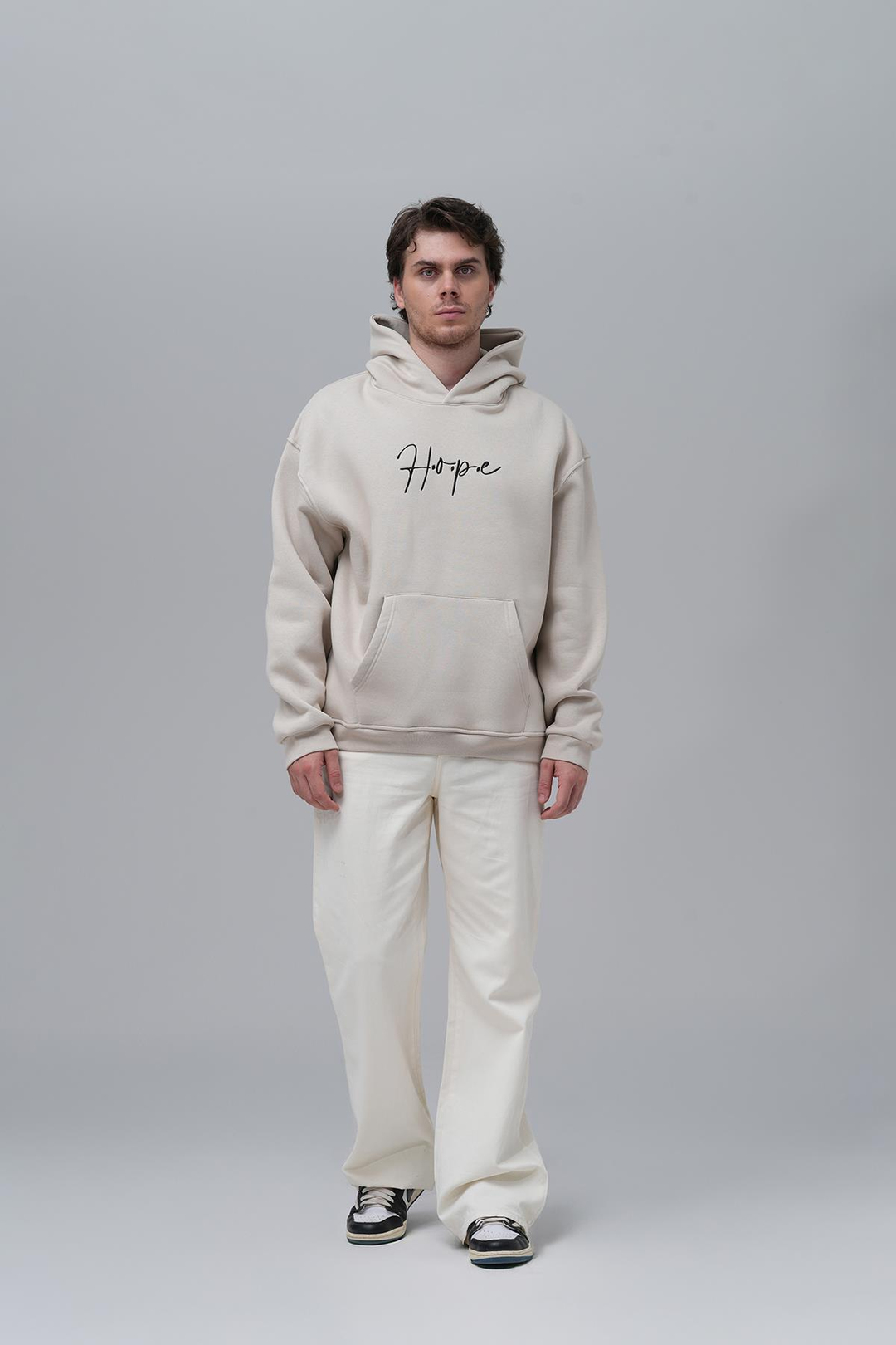 Hope Oversize Sweatshirt Erkek Ekru